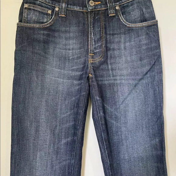 Nudie Jeans Co Slim Jim Mens Jeans Size W30 L32 Straight Blue Denim Cold Denim - Picture 5 of 11
